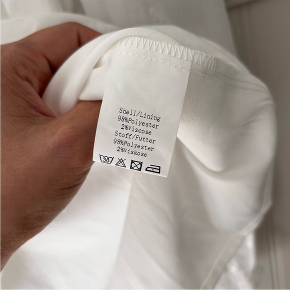 Grace Karin Elegant White Ruffled Blouse women’s large - Picture 5 of 7